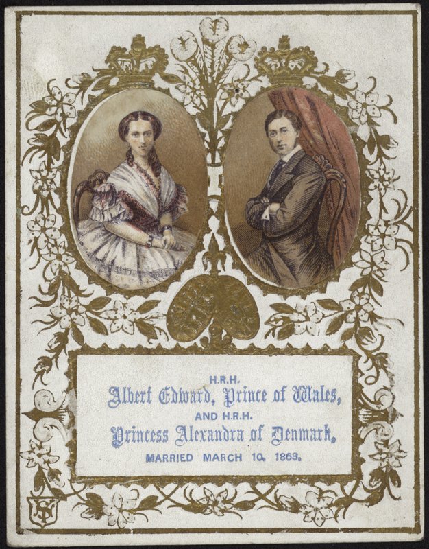 Albert Edward, Prins af Wales, og Prinsesse Alexandra af Danmark af English School