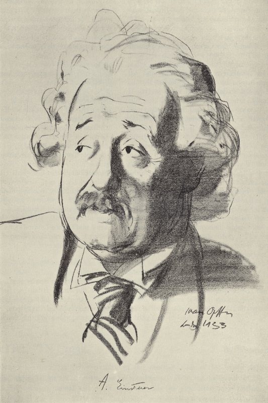 Albert Einstein, tyskfødt fysiker af English School