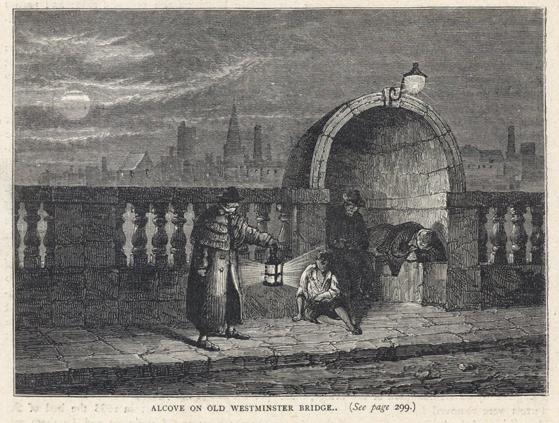 Alkove på Westminster Bridge af English School