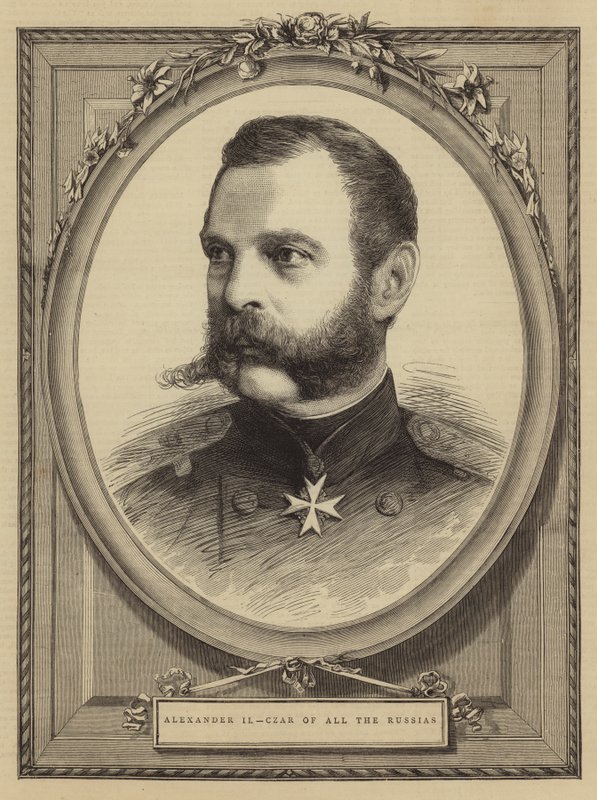 Alexander II, alle Ruslands zar (gravering) af English School