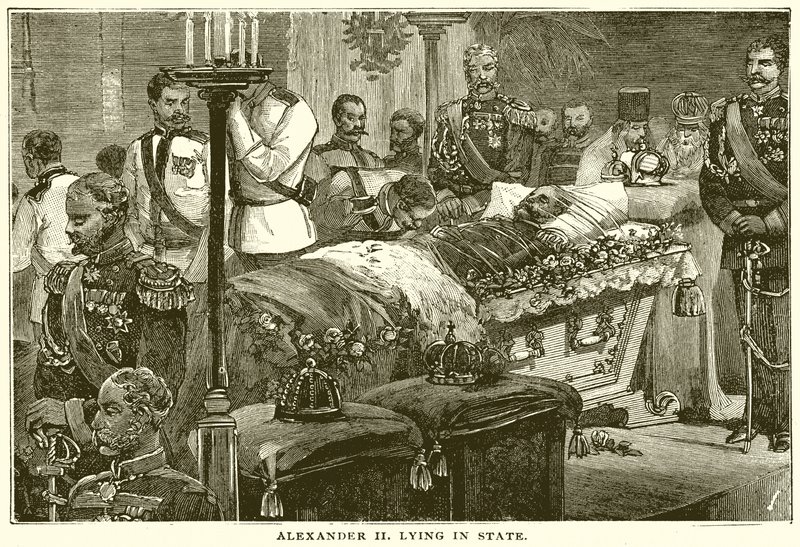 Alexander II liggende i staten af English School