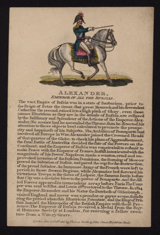 Alexander I, Ruslands zar af English School