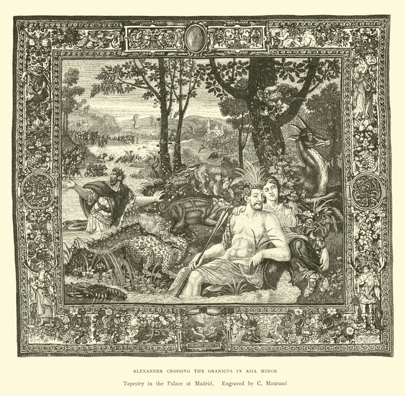 Alexander krydser Granicus i Lilleasien af English School