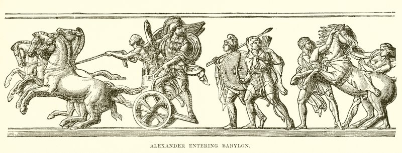 Alexander går ind i Babylon af English School