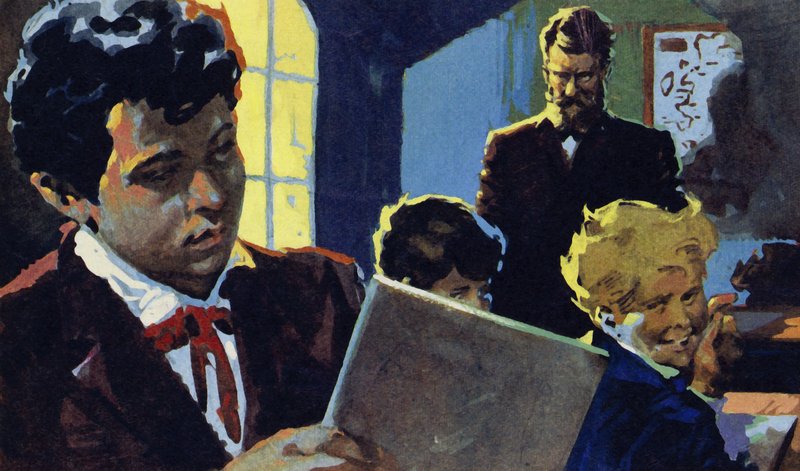 Alexander blev undervist af sin strenge bedstefar og blev interesseret i tale af English School