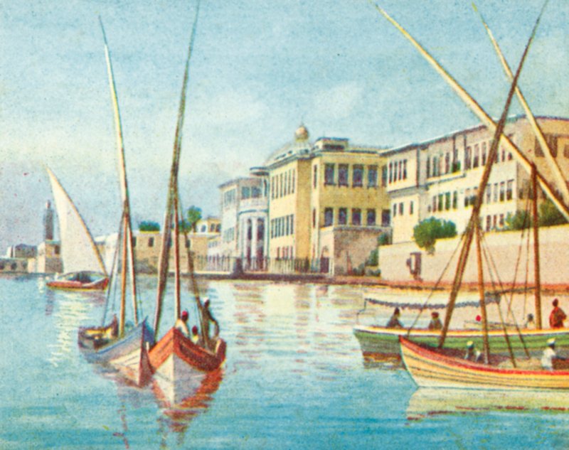 Alexandria, Ras-et-Tin (farvelitografi) af English School