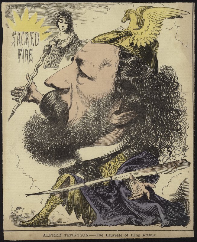 Alfred Tennyson - vinderen af kong Arthur af English School