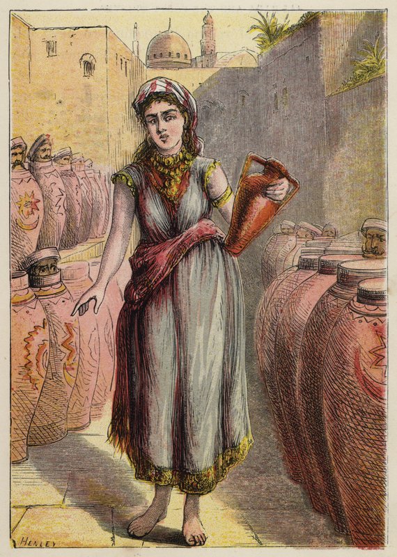 Ali Baba og de fyrre tyve (farve litho) af English School