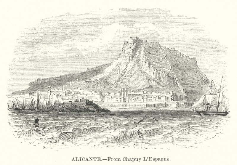 Alicante (gravering) af English School