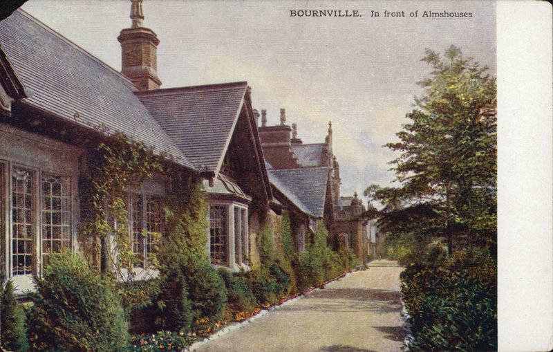 Almshouses i Bournville (foto) af English School