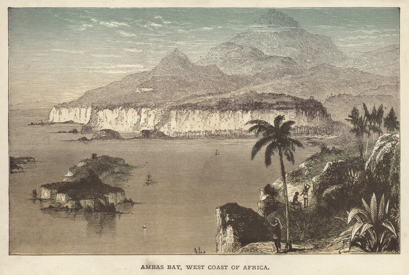 Ambas Bay, Afrikas vestkyst (farvet gravering) af English School