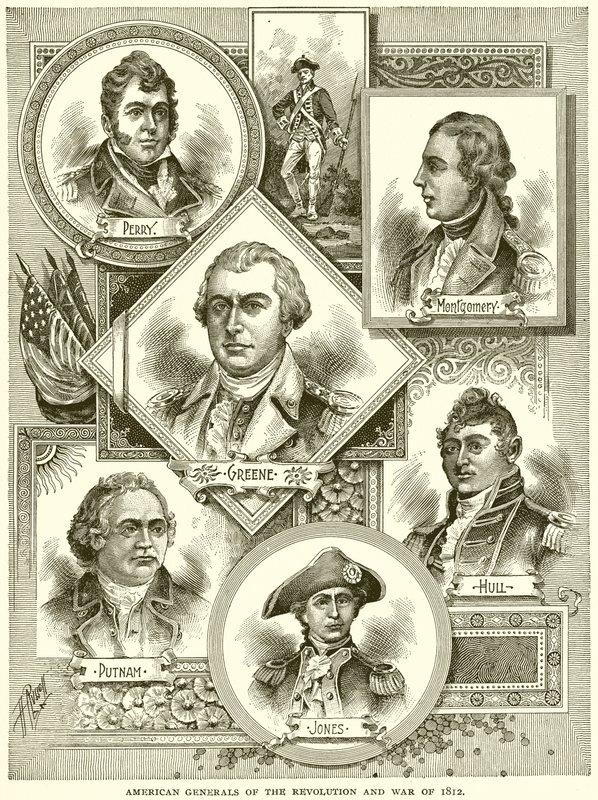 Amerikanske generaler fra revolutionen og krigen i 1812 af English School