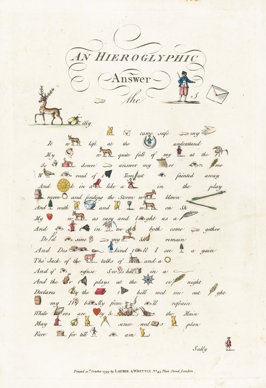Et hieroglyfisk svar af English School