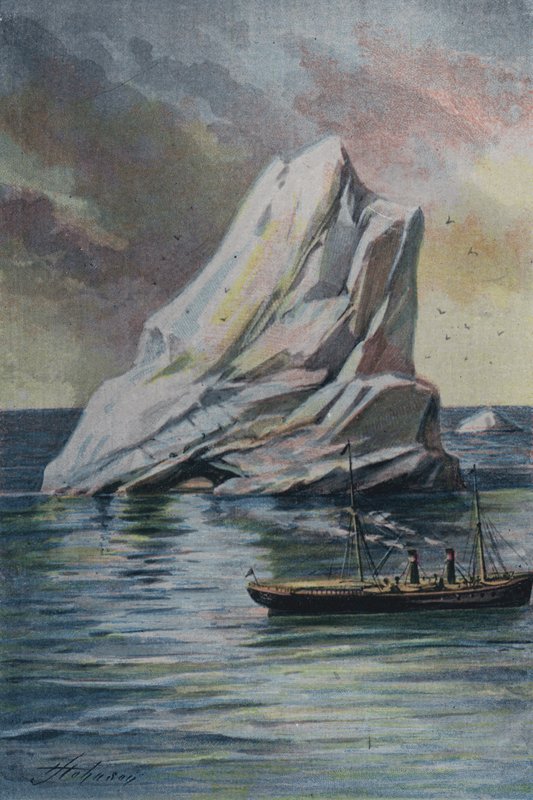 Et isbjerg (farvelitografi) af English School
