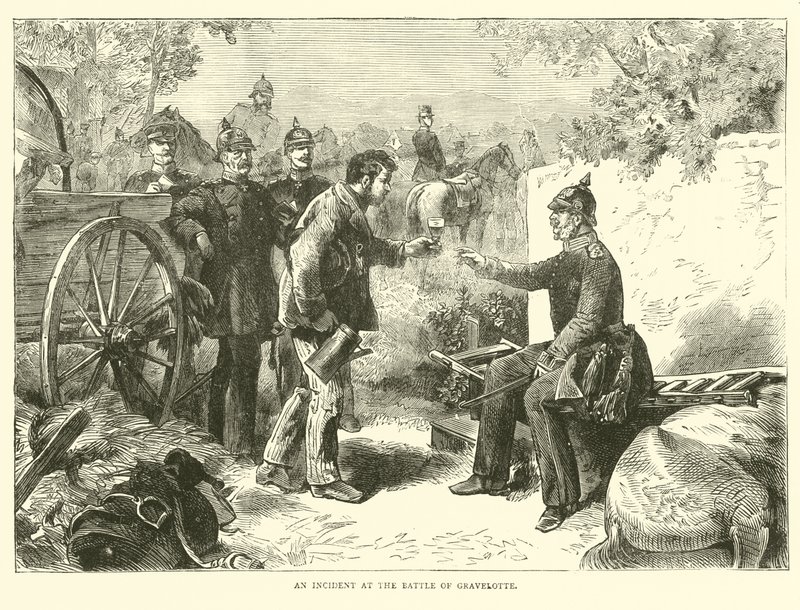 En hændelse i slaget ved Gravelotte, august 1870 af English School
