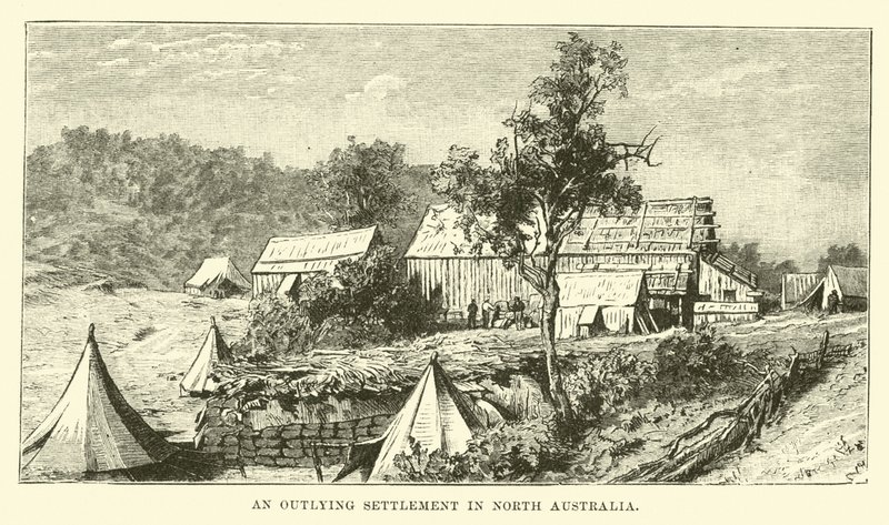 En afsidesliggende bebyggelse i det nordlige Australien af English School