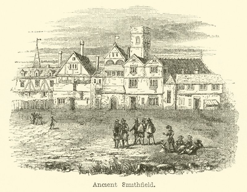 Det gamle Smithfield (kobberstik) af English School