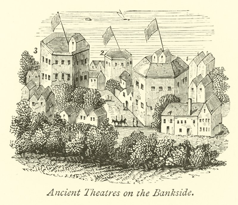Ancient Theatres on the Bankside  af English School