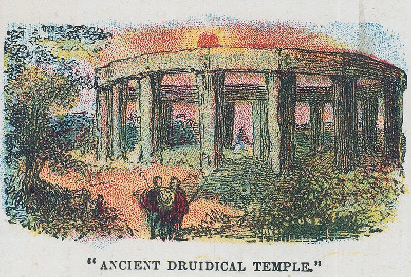 Gammelt druidisk tempel af English School