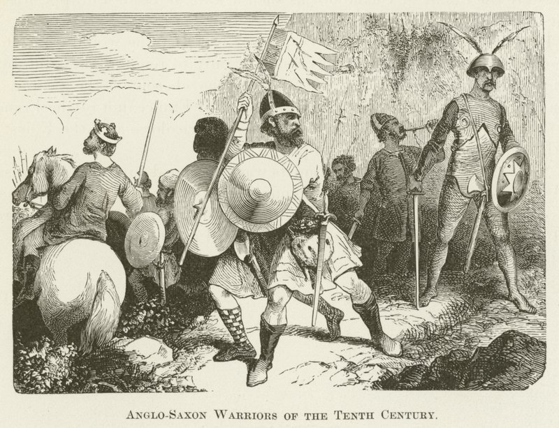 Anglo-Saxon Warriors of the Tith Century af English School