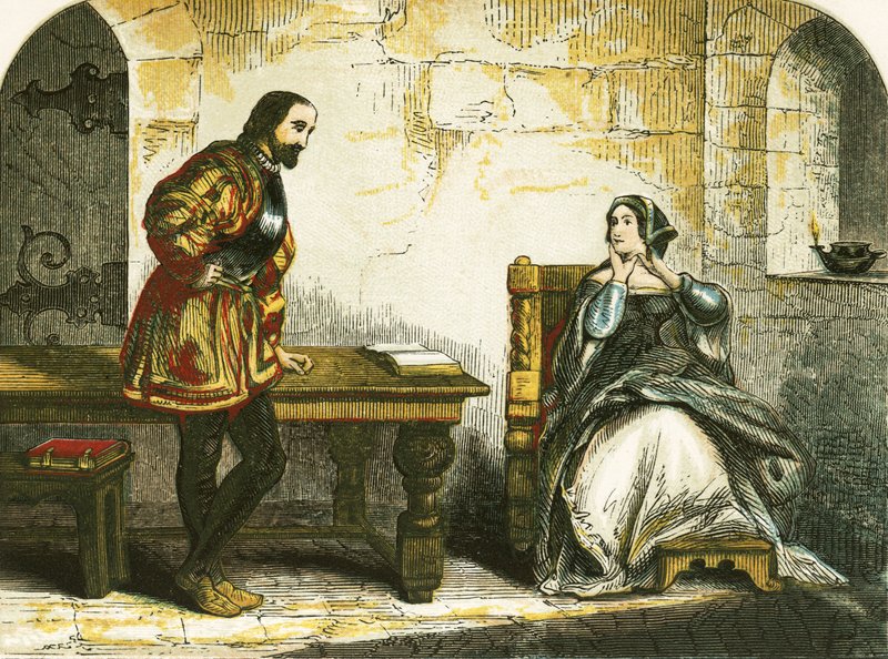 Anne Boleyns interview med tårnløjtnanten af English School