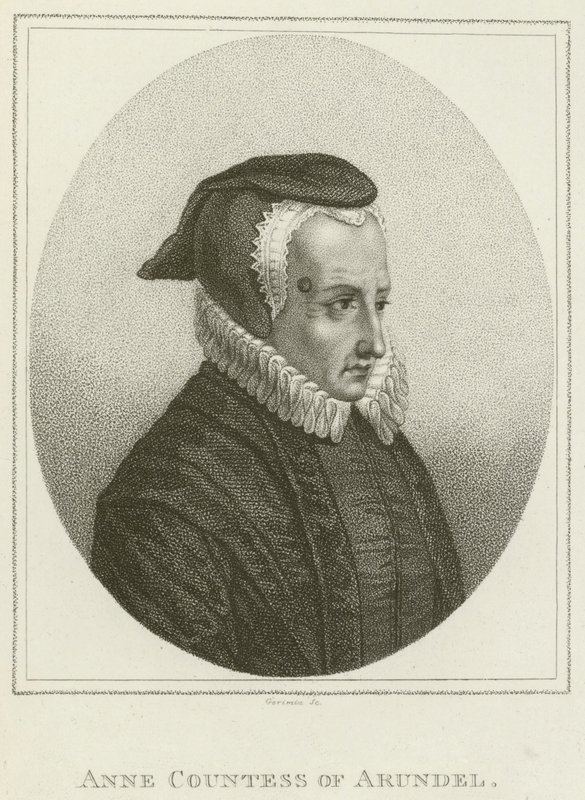 Anne, grevinde af Arundel (gravering) af English School