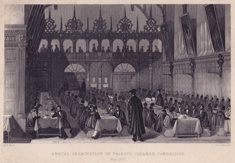 Årlig eksamen i Trinity College, Cambridge, maj 1842 af English School