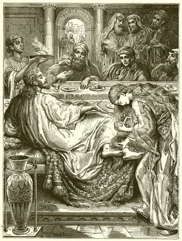 Salvelse af Jesu fødder af English School