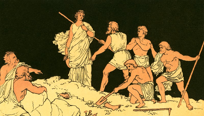 Antigone og Polynices krop af English School