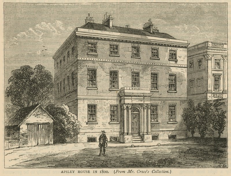 Apsley House, Hyde Park, London, i 1800 af English School