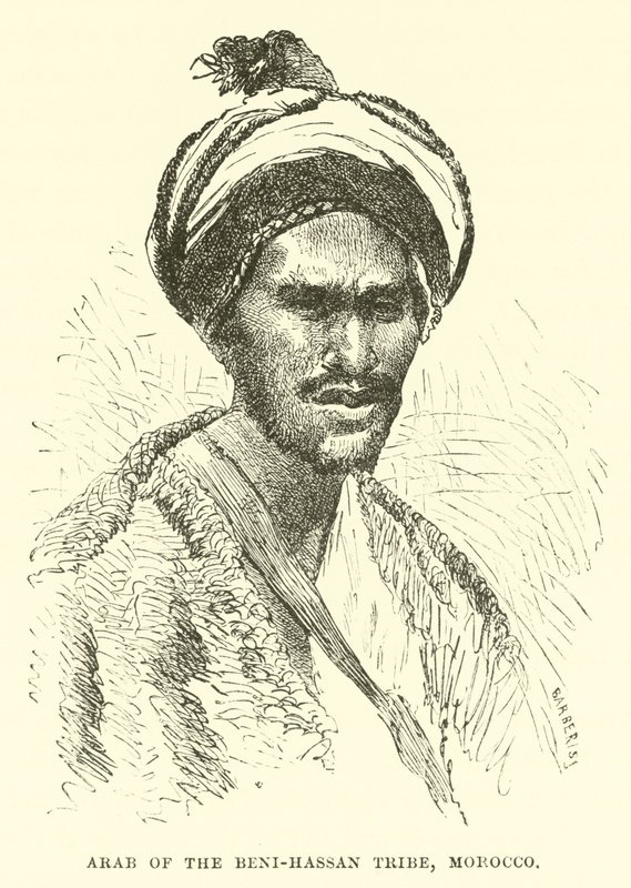 Arab of the Beni-Hassan Tribe, Morocco  af English School