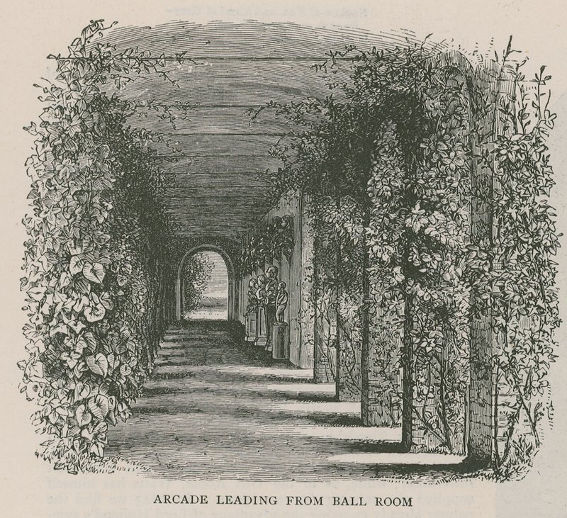 Arcade, der fører til Ball Room, Holland House af English School