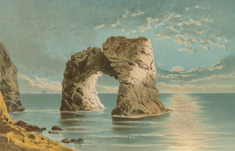Bueformet klippe, Freshwater Bay--Isle of Wight af English School