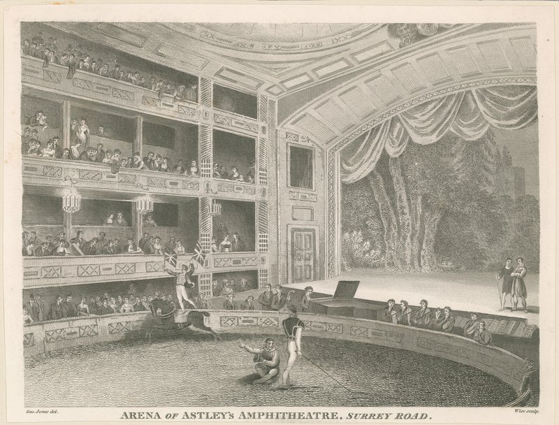 Arena af Astleys Amphitheatre, Surrey Road af English School