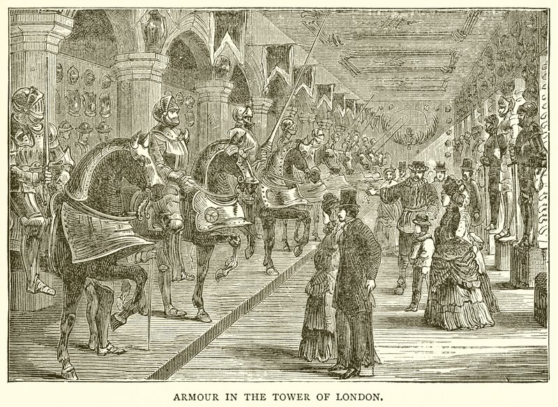 Panser i Tower of London af English School