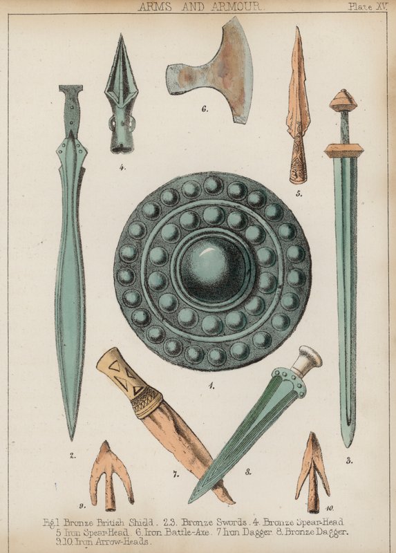 Arms and Armor (farve litho) af English School