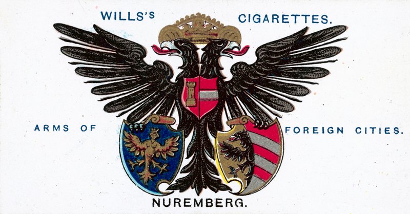 Arms of Nürnberg (chromolitho) af English School