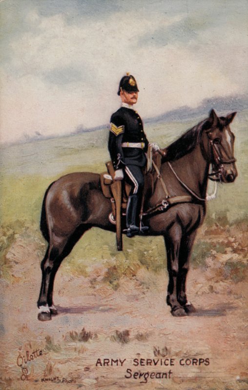 Army Service Corps, Sergent (farve litho) af English School