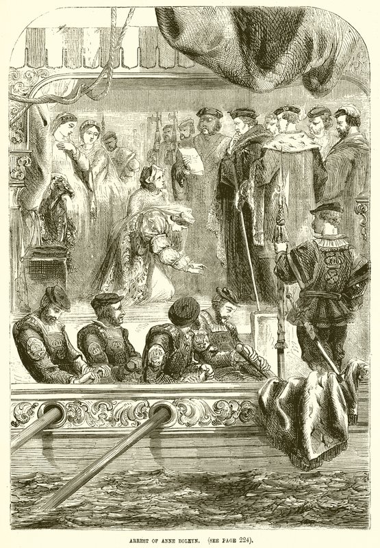 Anholdelse af Anne Boleyn af English School