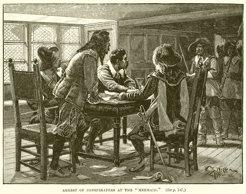 Anholdelse af sammensvorne ved havfruen af English School