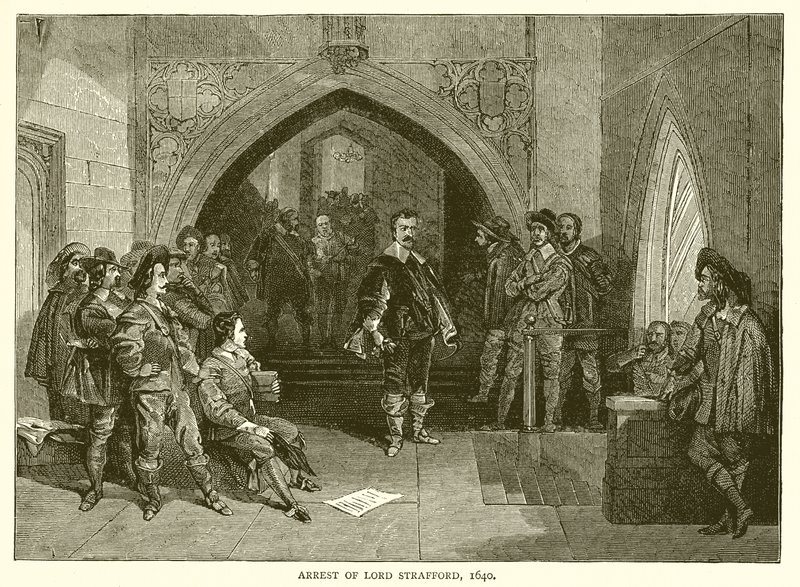 Arrestation af Lord Strafford, 1640 af English School