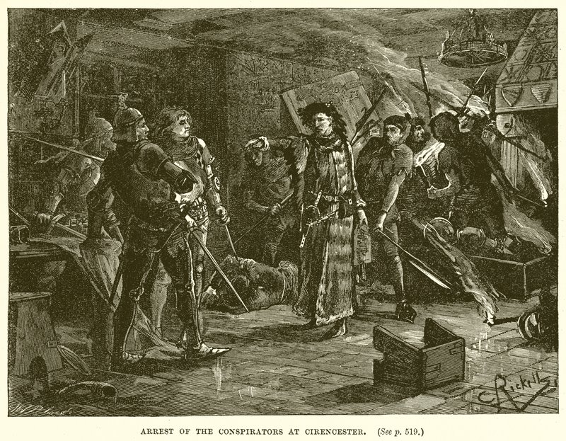Arrestation af de sammensvorne i Cirencester af English School