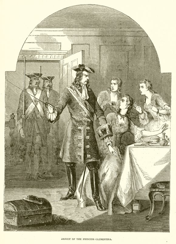 Arrestation af prinsesse Clementina af English School
