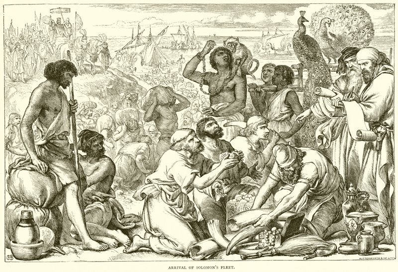 Ankomst af Salomons flåde af English School