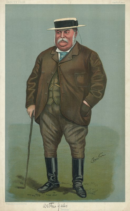 Arthur Yates, Arthur, 11. januar 1900, Vanity Fair tegnefilm af English School
