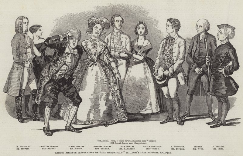 Kunstneres amatørforestilling af "The Heir-at-Law", St James