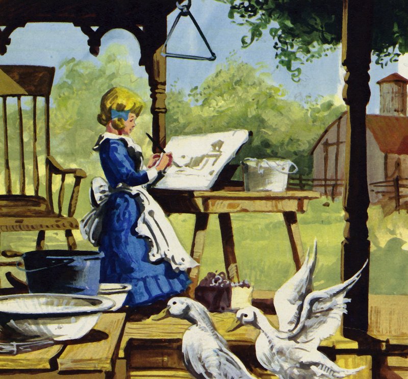 Som barn nød Anna Mary Robertson at male af English School