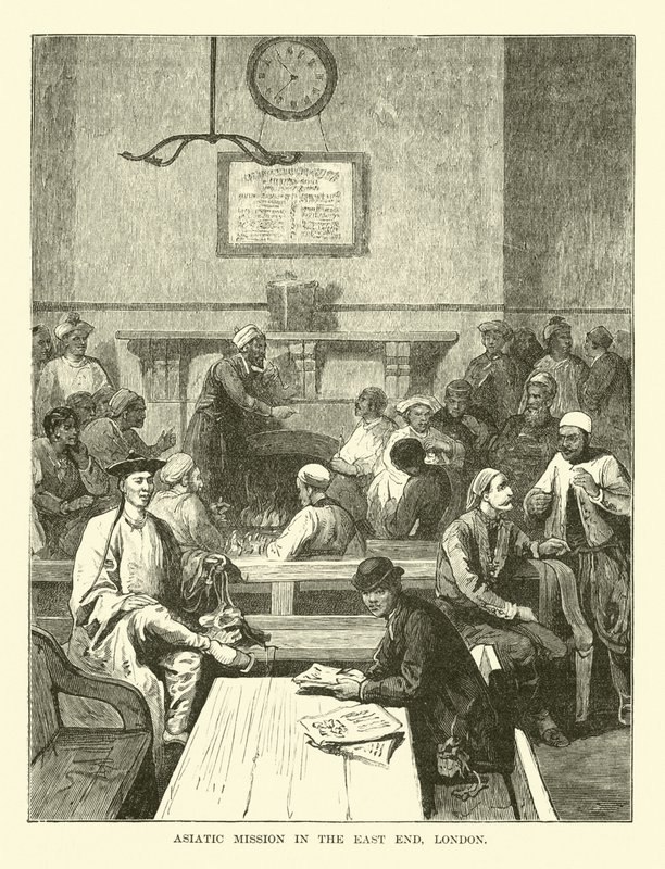 Asiatisk mission i East End, London af English School