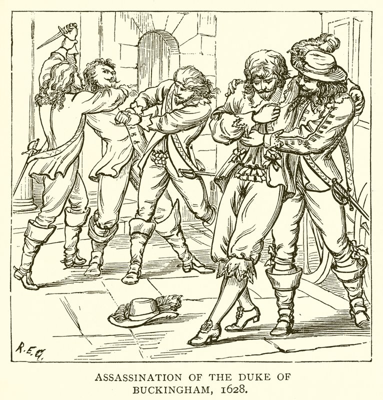 Mordet på hertugen af Buckingham, 1628 af English School
