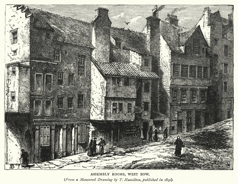 Forsamlingslokaler, West Bow (gravering) af English School
